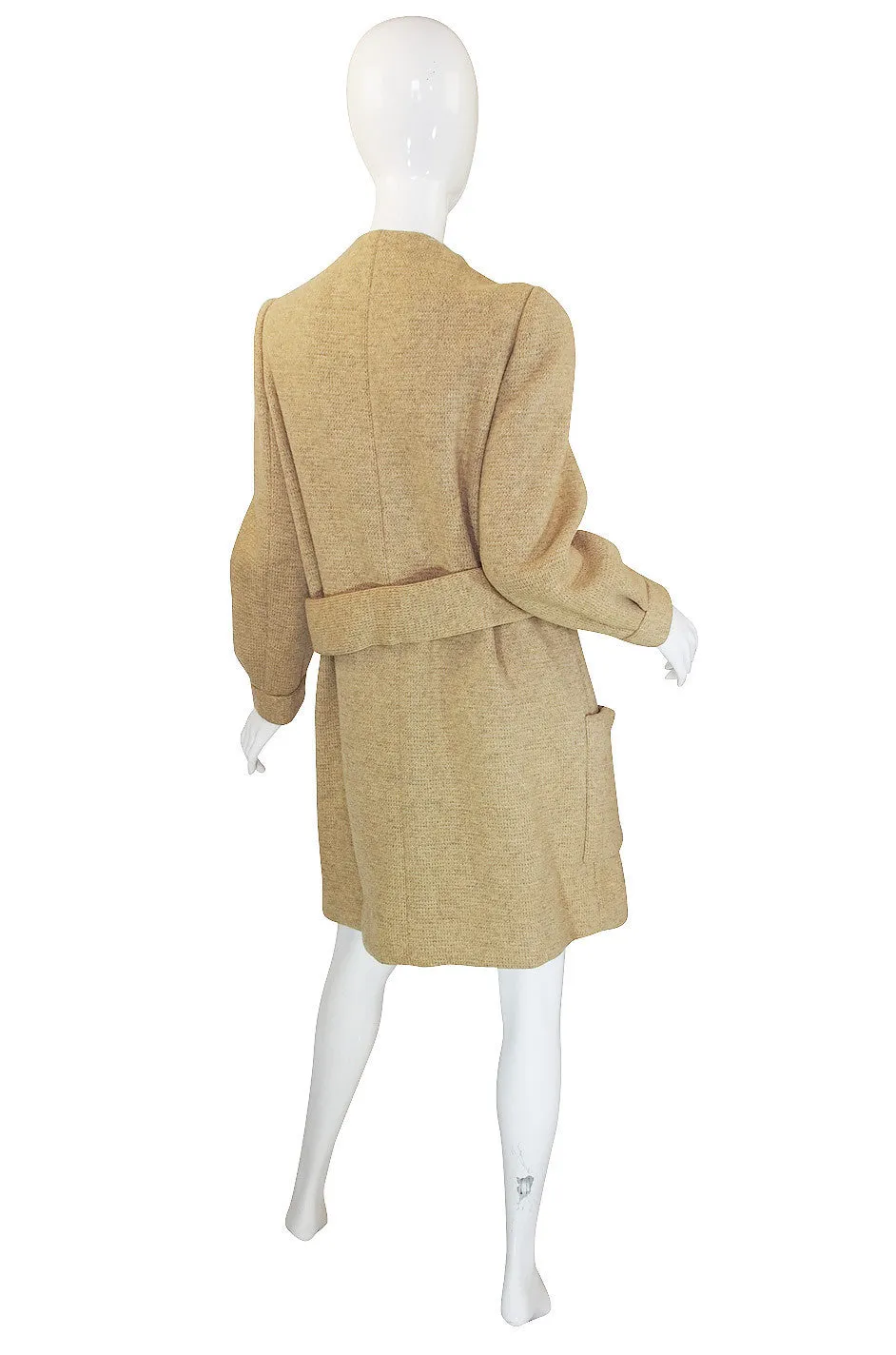 1950s Wool Norman Norell Camel Coat