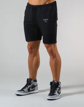 2Way Stretch Sweat Shorts - Black