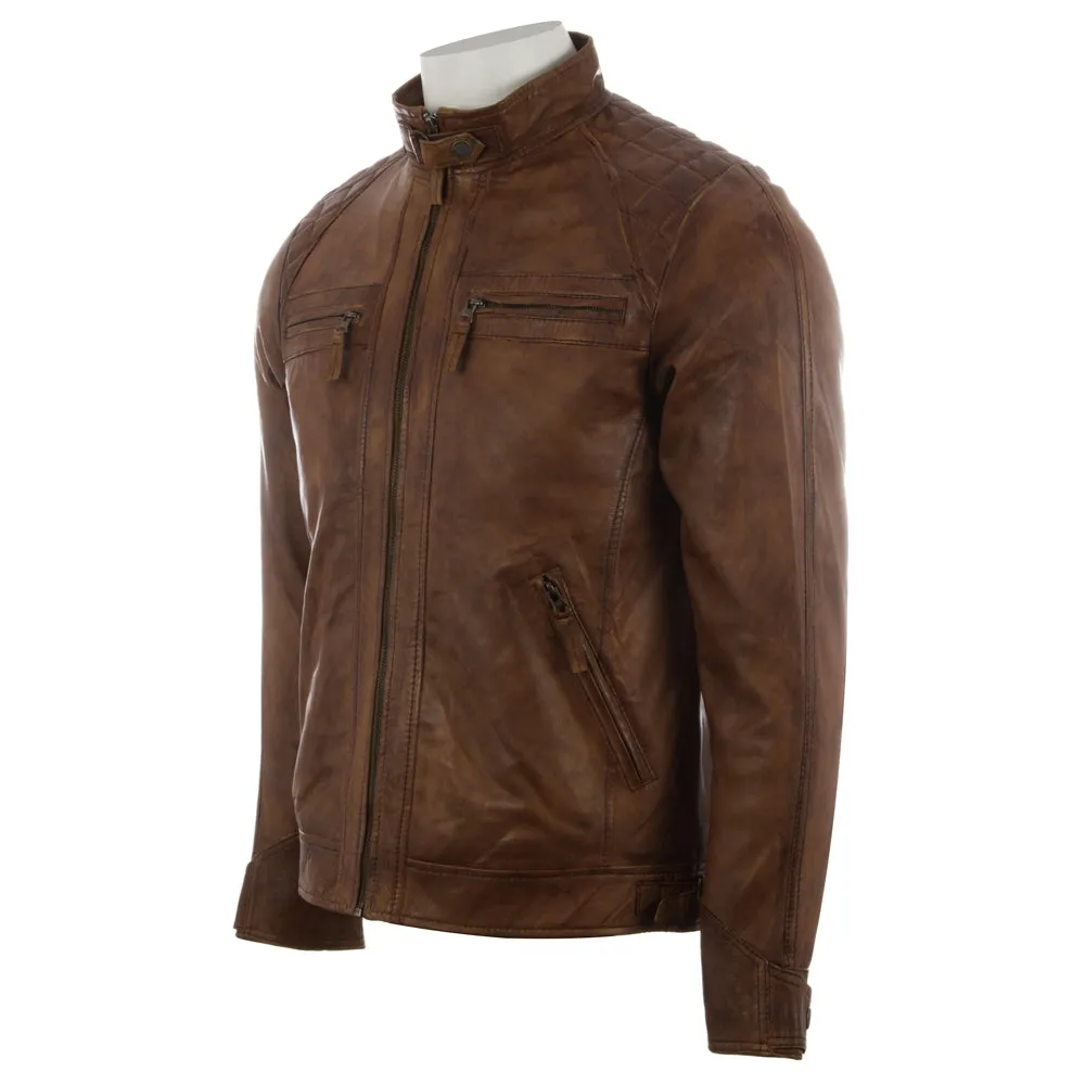 44T9 Men's Biker Jacket - Nevada Timber