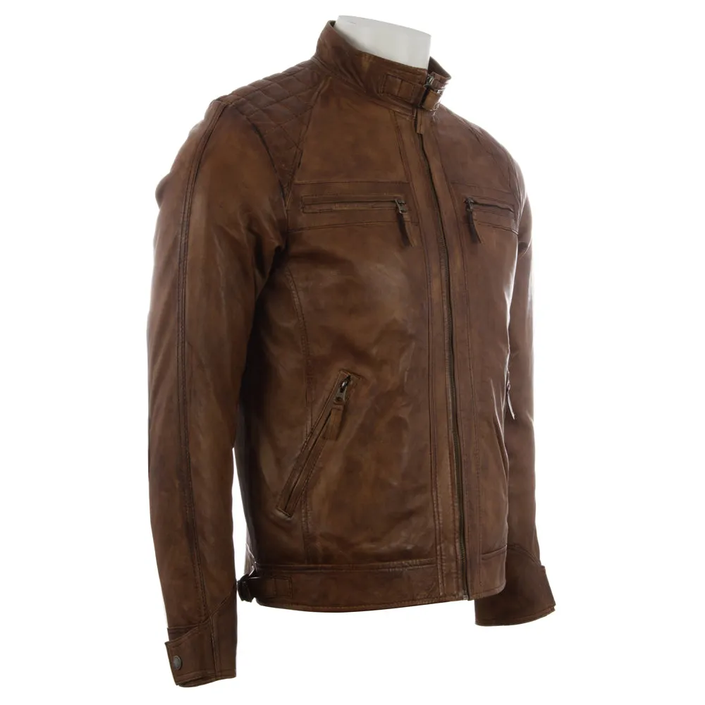 44T9 Men's Biker Jacket - Nevada Timber