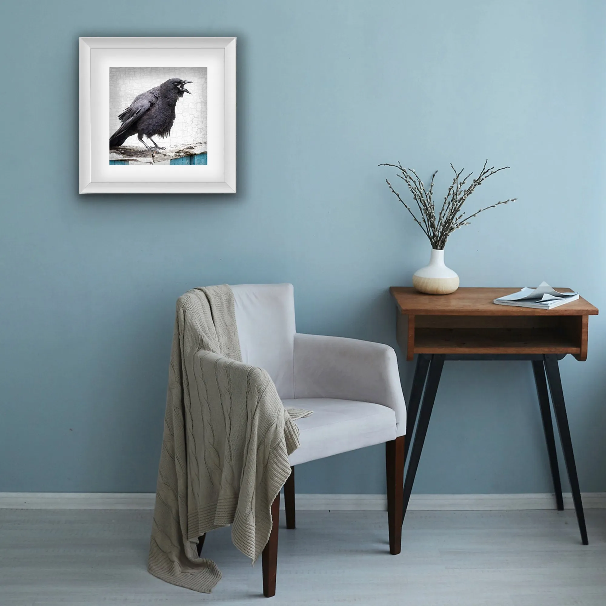 A LOCAL NEWS SOURCE - Fine Art Print, Crow Portrait Series