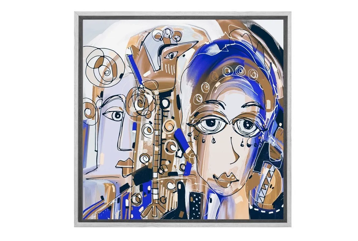 Abstract Lady | Canvas Wall Art Print