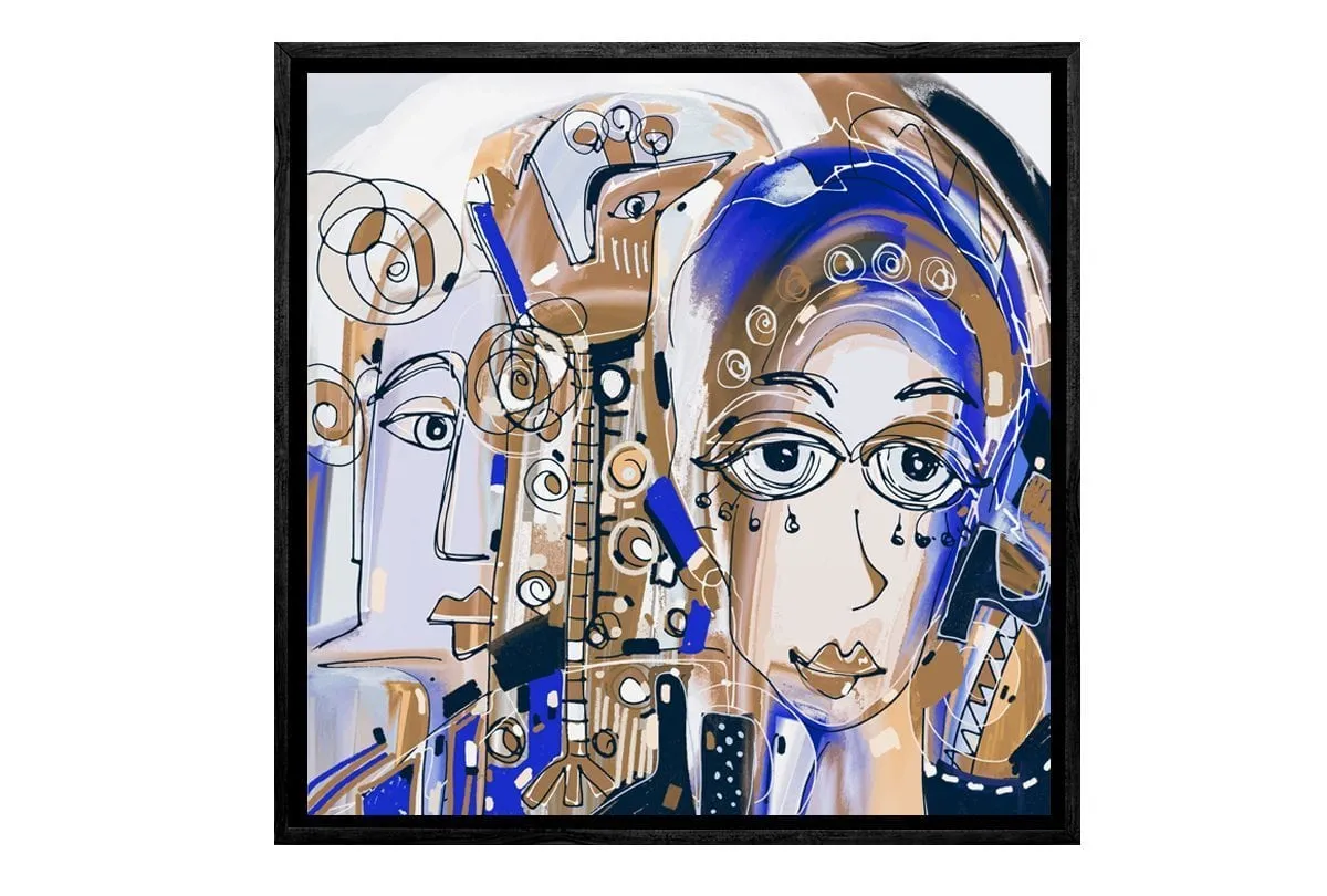 Abstract Lady | Canvas Wall Art Print