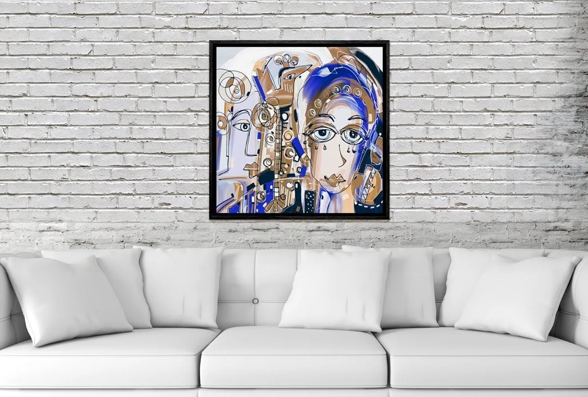 Abstract Lady | Canvas Wall Art Print