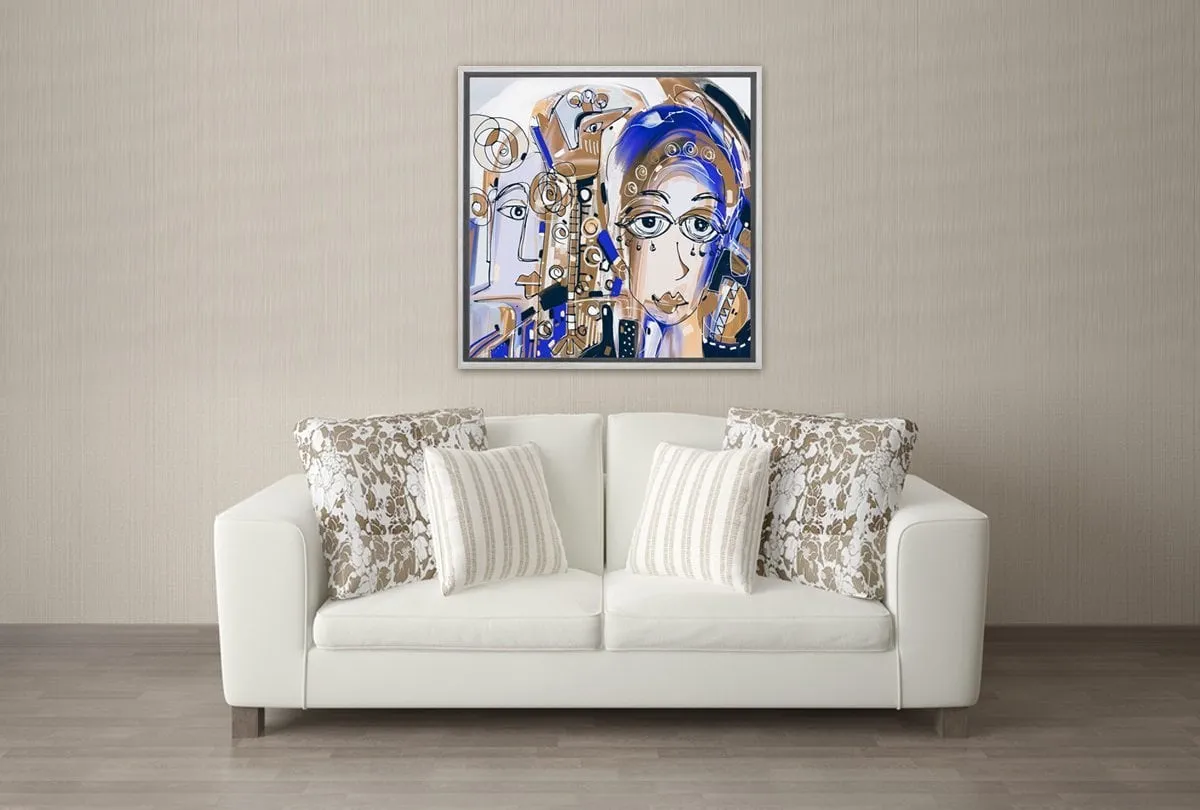 Abstract Lady | Canvas Wall Art Print