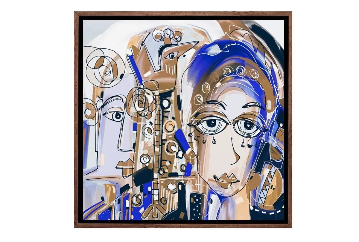 Abstract Lady | Canvas Wall Art Print