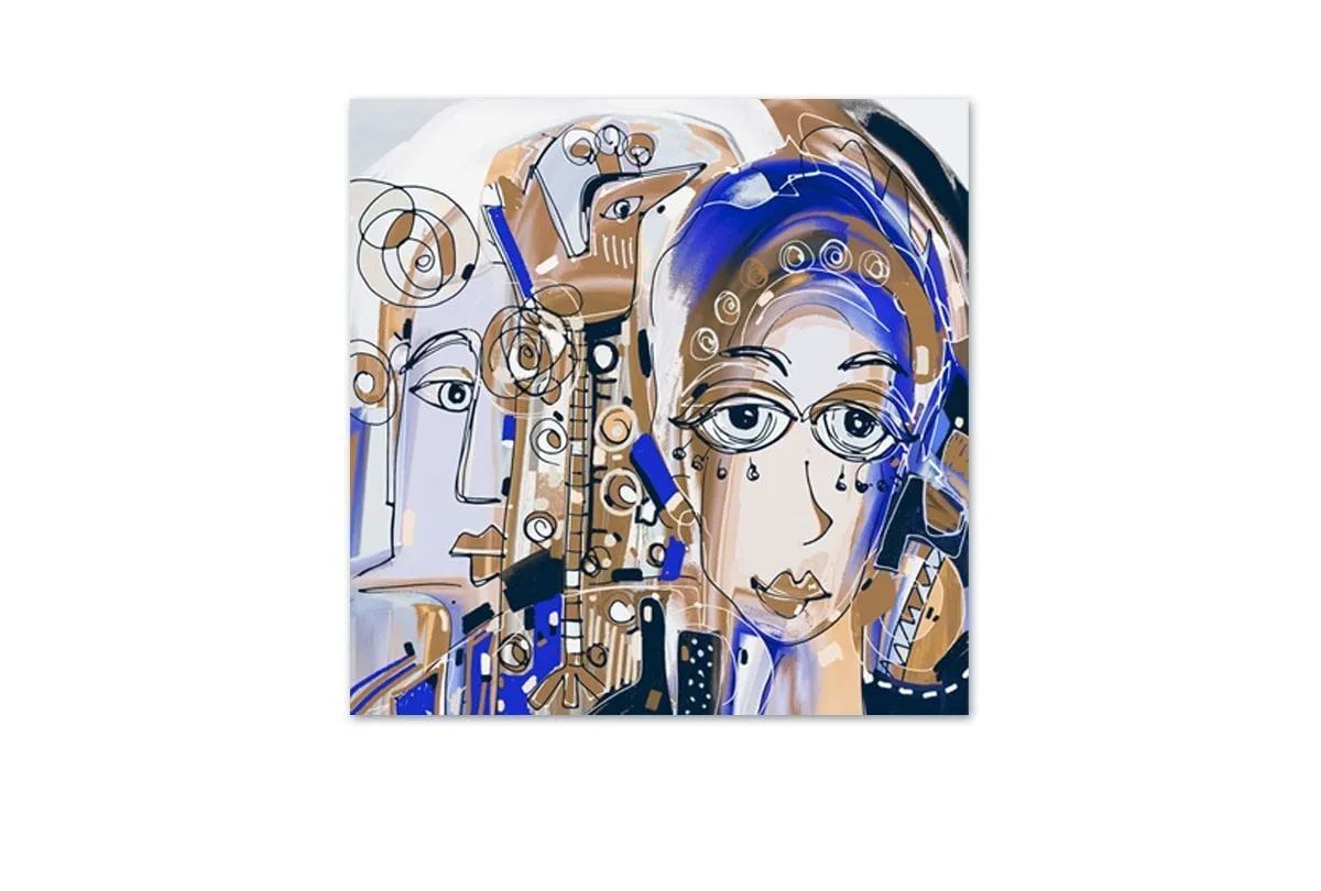 Abstract Lady | Canvas Wall Art Print