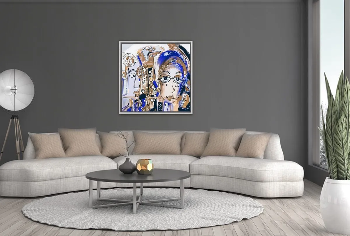 Abstract Lady | Canvas Wall Art Print