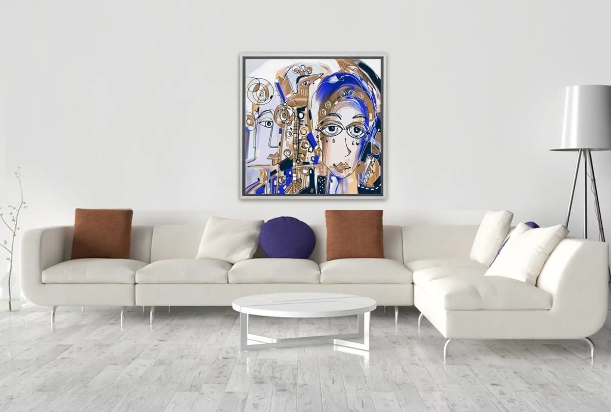 Abstract Lady | Canvas Wall Art Print