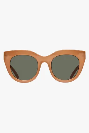 Air Heart Cat Eye Caramel Khaki Lens Sunglasses