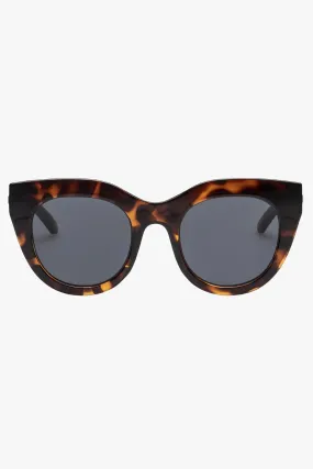 Air Heart Cat Eye Tort Smoke Lens Sunglasses