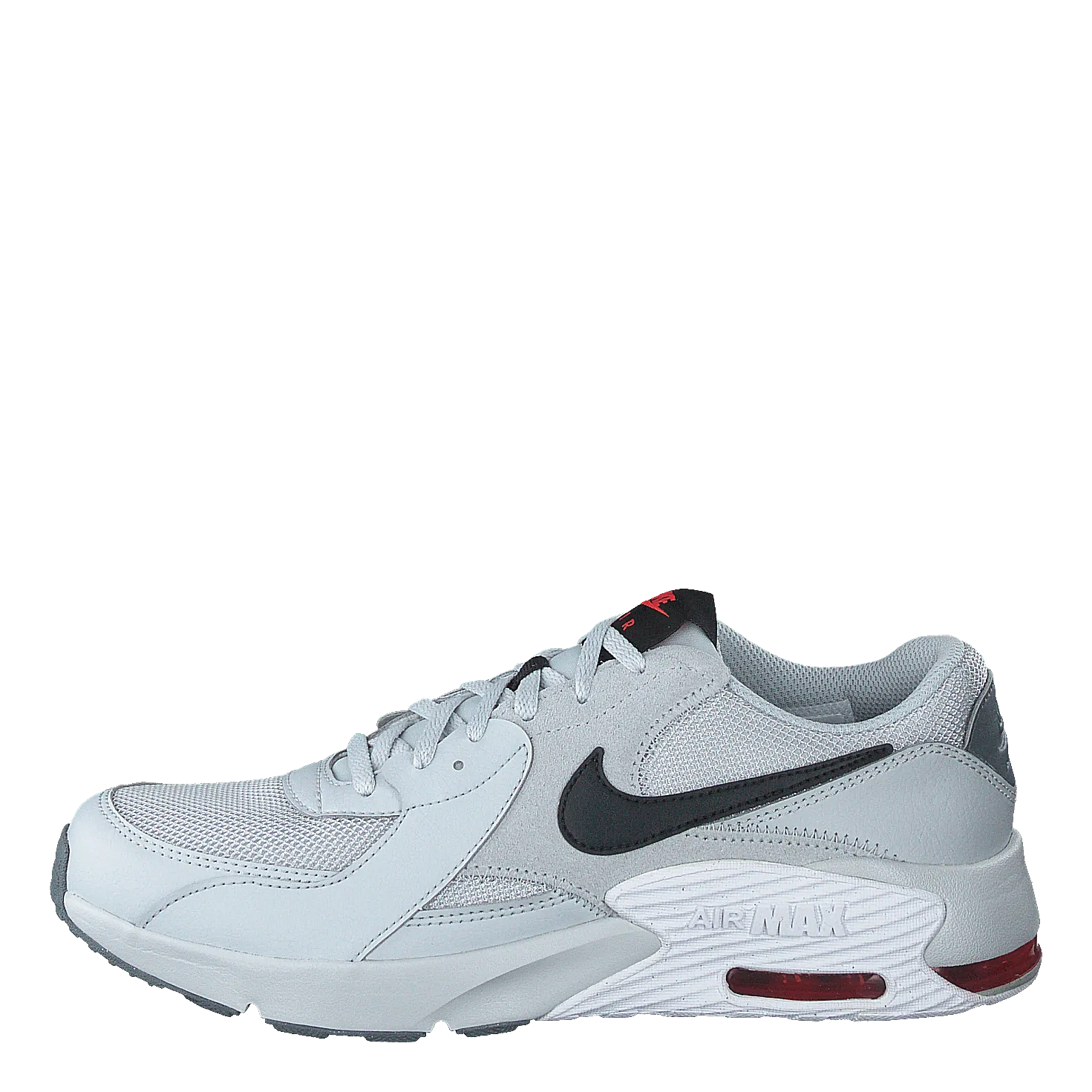 Air Max Excee Gs Grey Fog/white/track Red/black