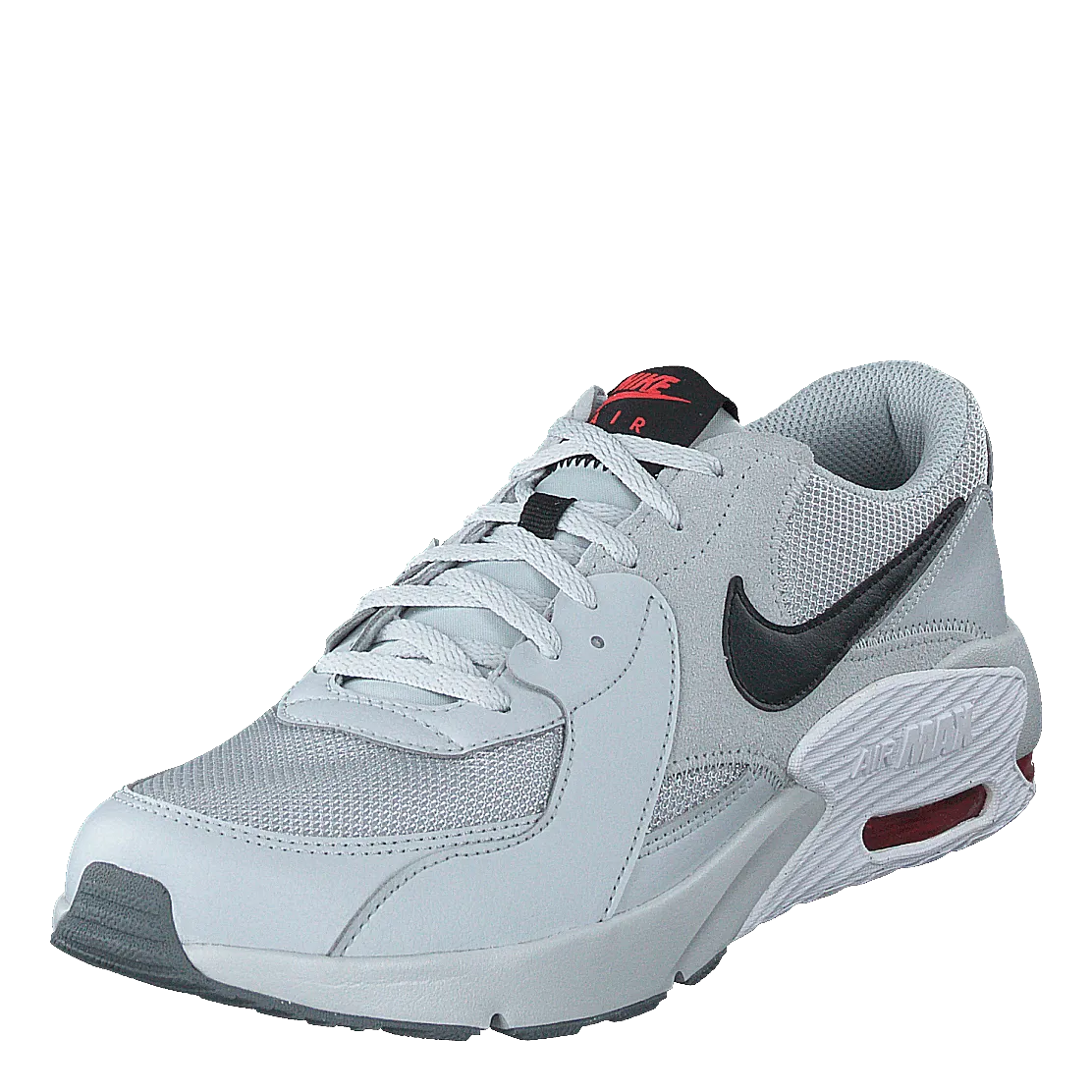 Air Max Excee Gs Grey Fog/white/track Red/black