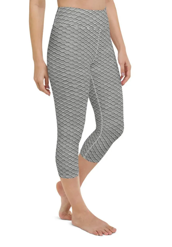 Anti Cellulite Pattern Yoga Capris