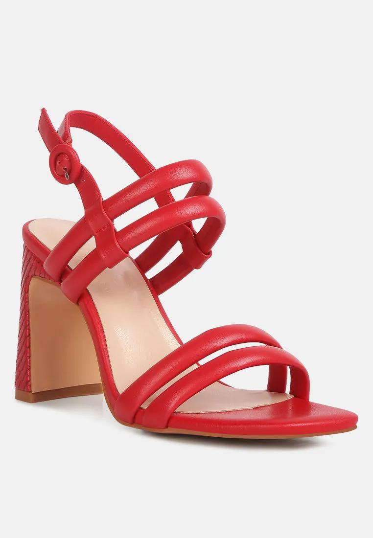 Avianna Slim Block Heel Sandal By Ruw