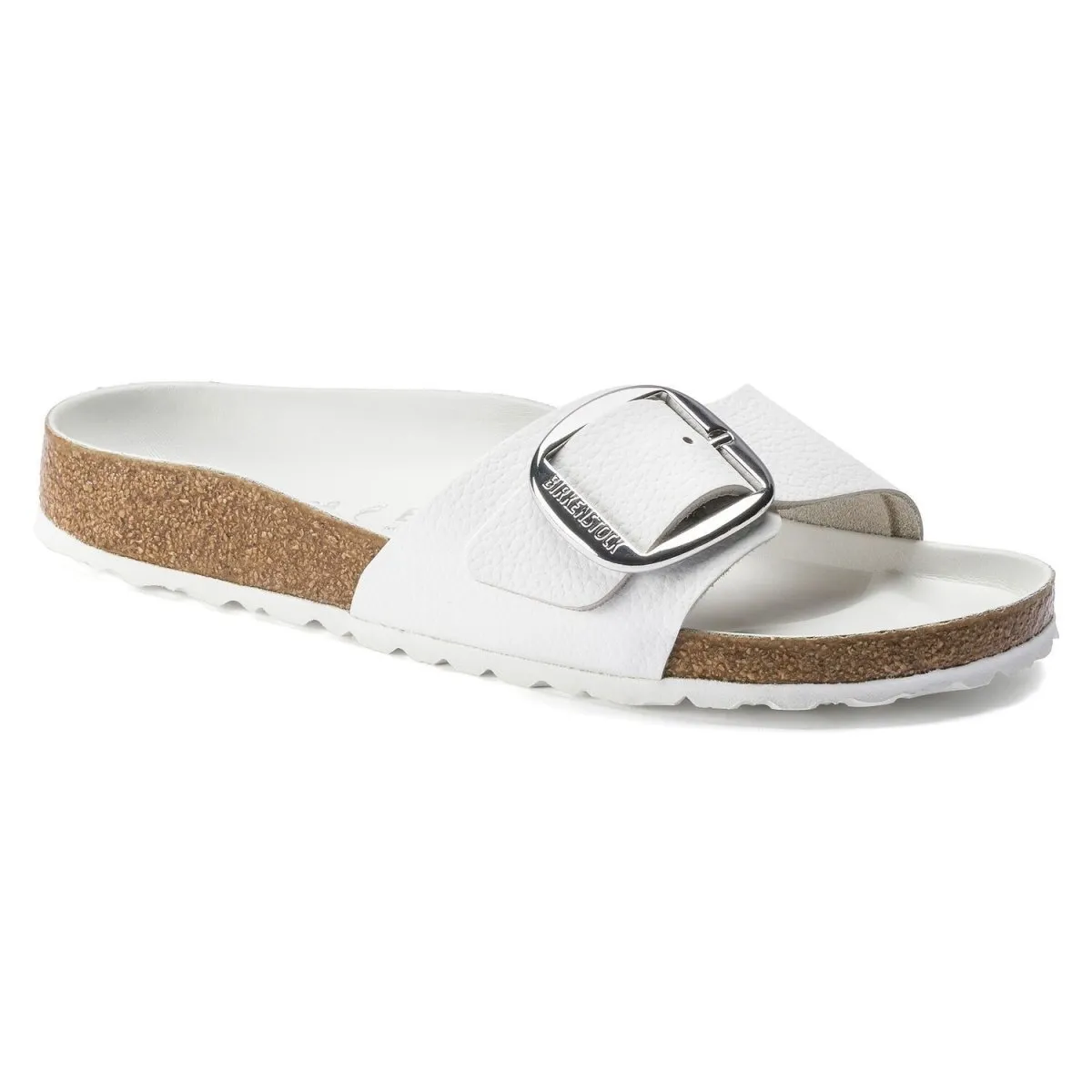 Birkenstock Women's Madrid Big Buckle White Leather