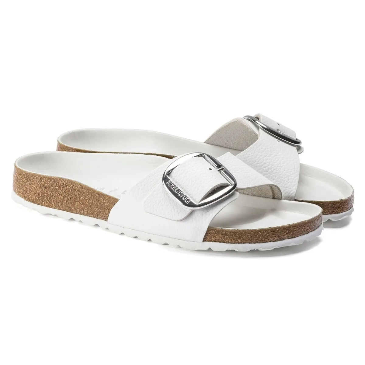 Birkenstock Women's Madrid Big Buckle White Leather