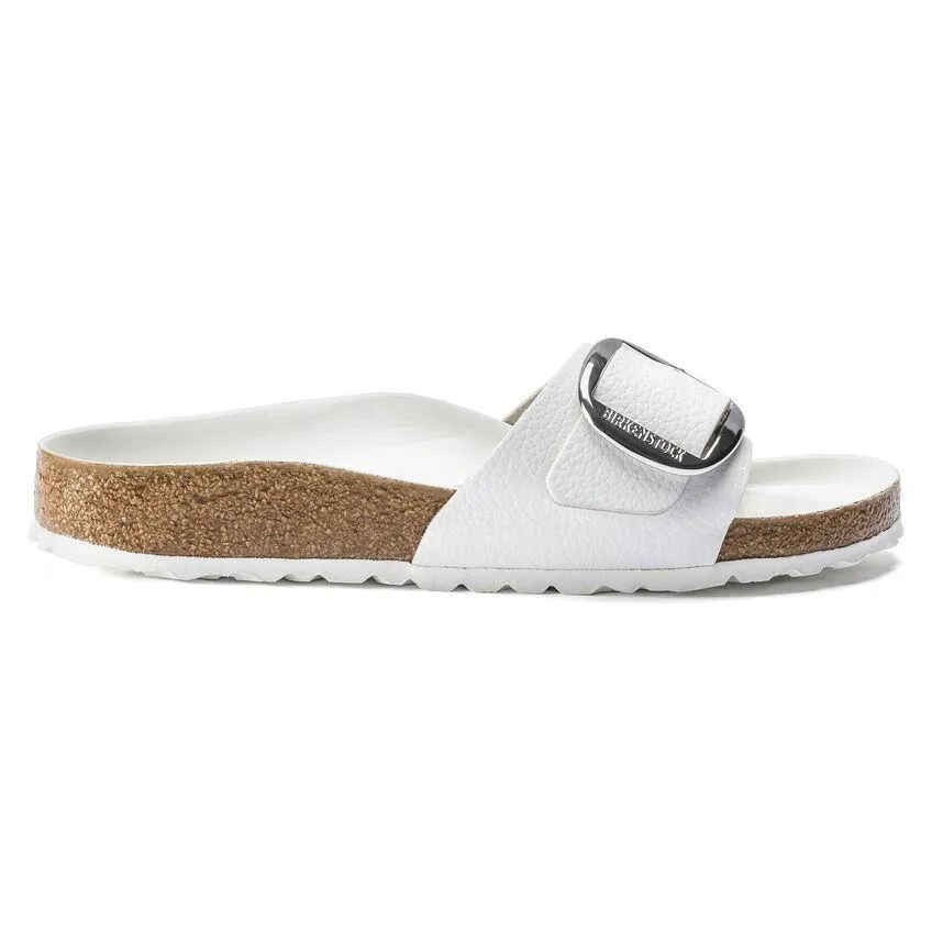 Birkenstock Women's Madrid Big Buckle White Leather