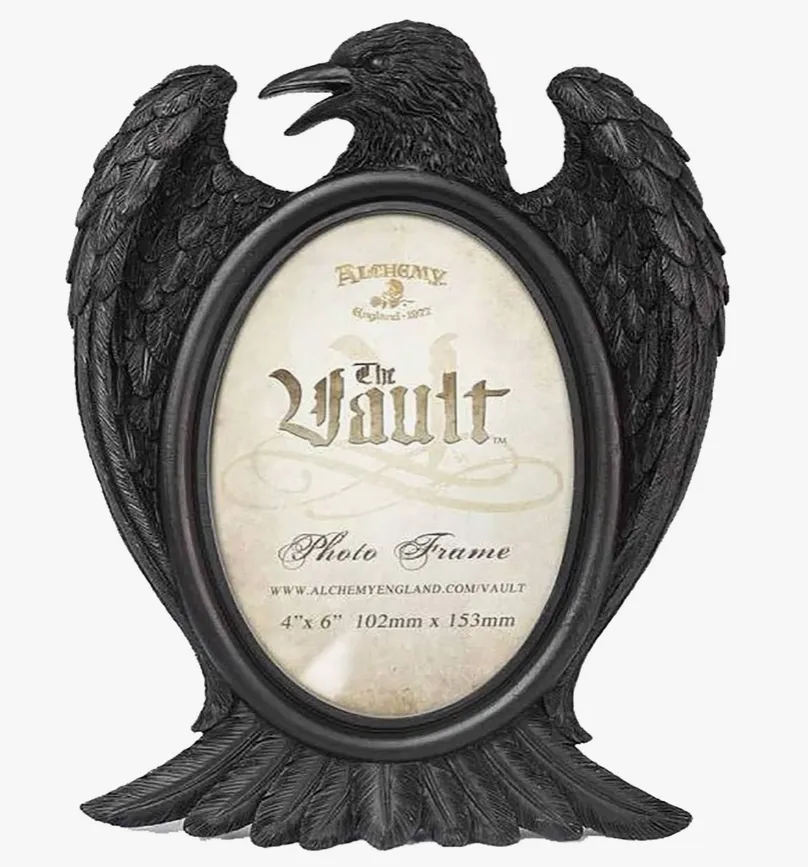 Black Raven Picture Frame