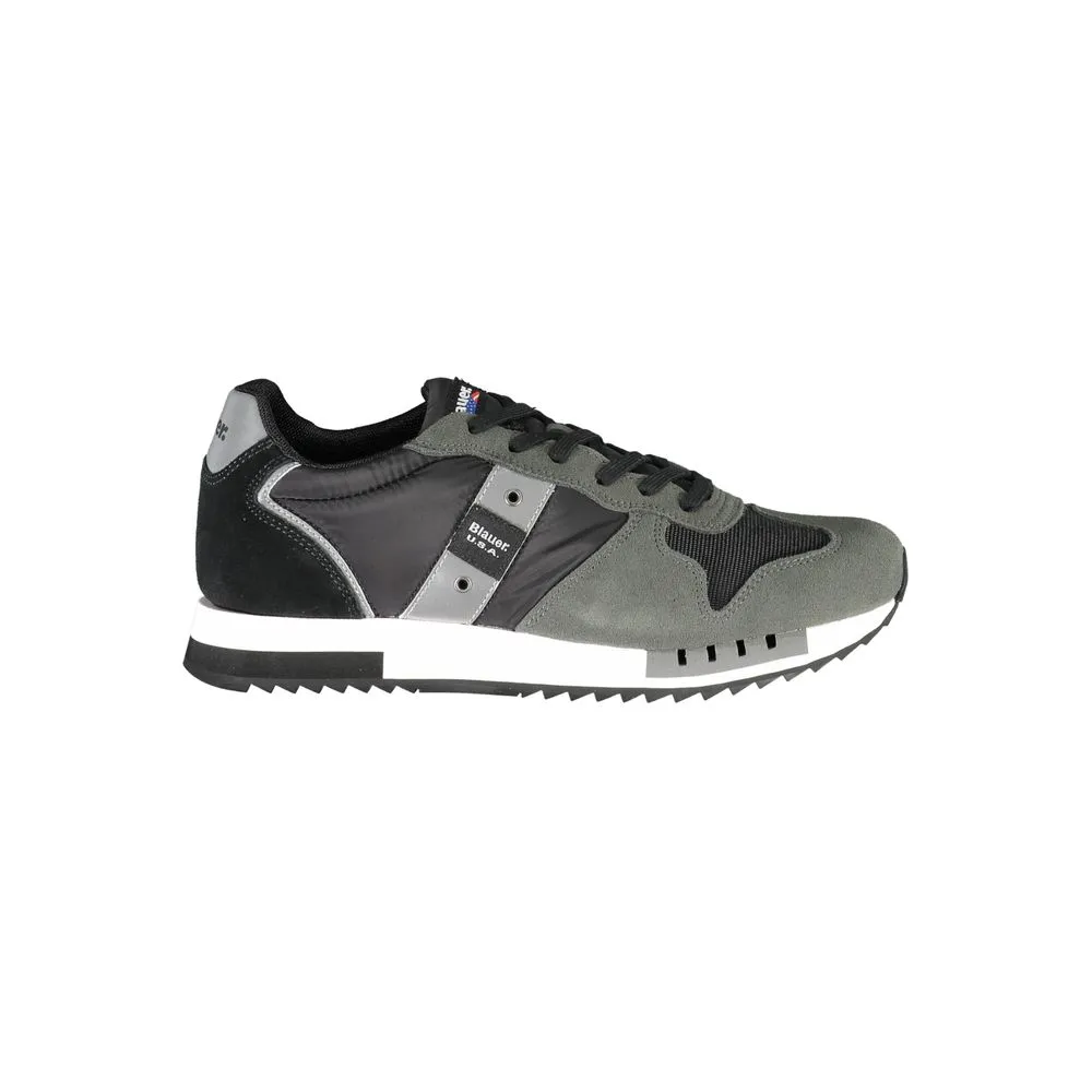 Blauer Classic Black Lace-Up Sport Men's Sneakers