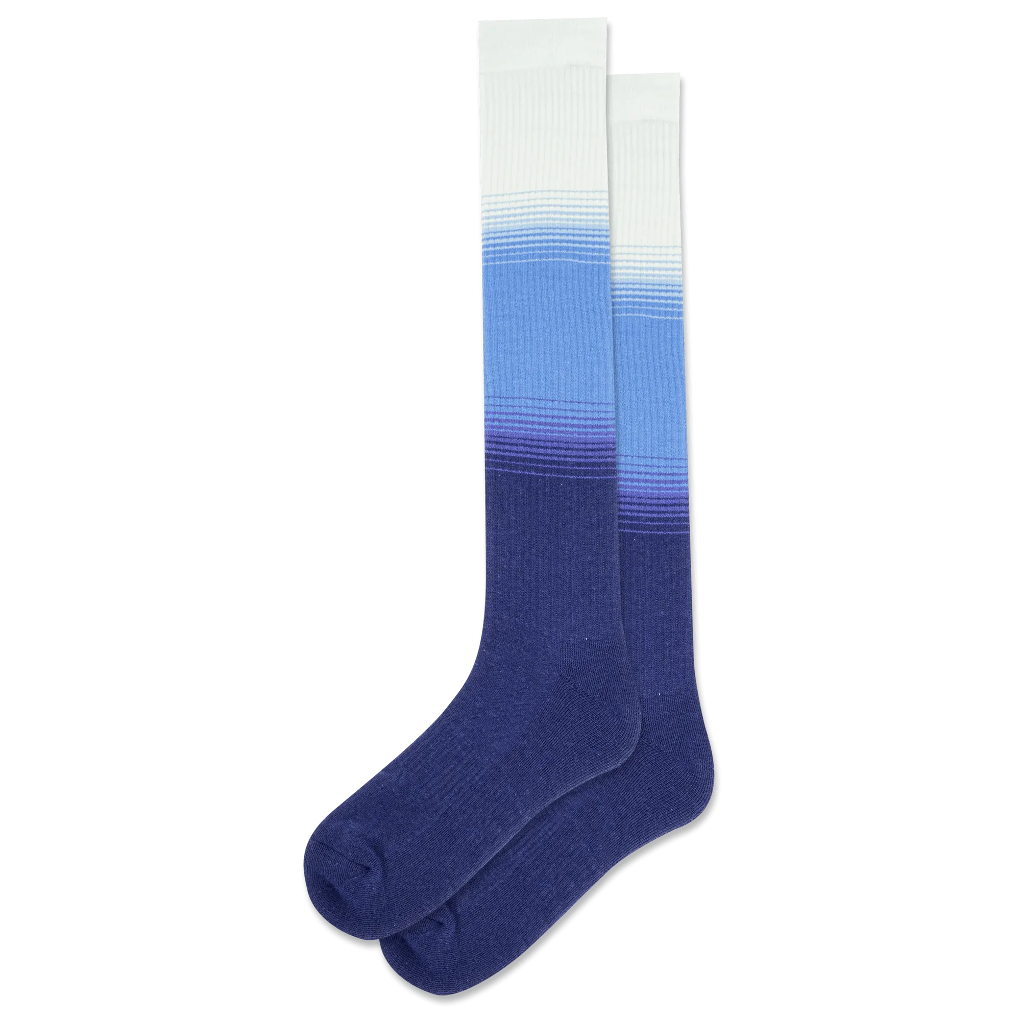 Blue Dip Dye Compression Socks