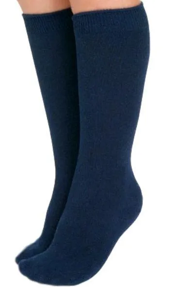 CalmCare Calming Sensory Knee-High Socks Navy- 2 pack