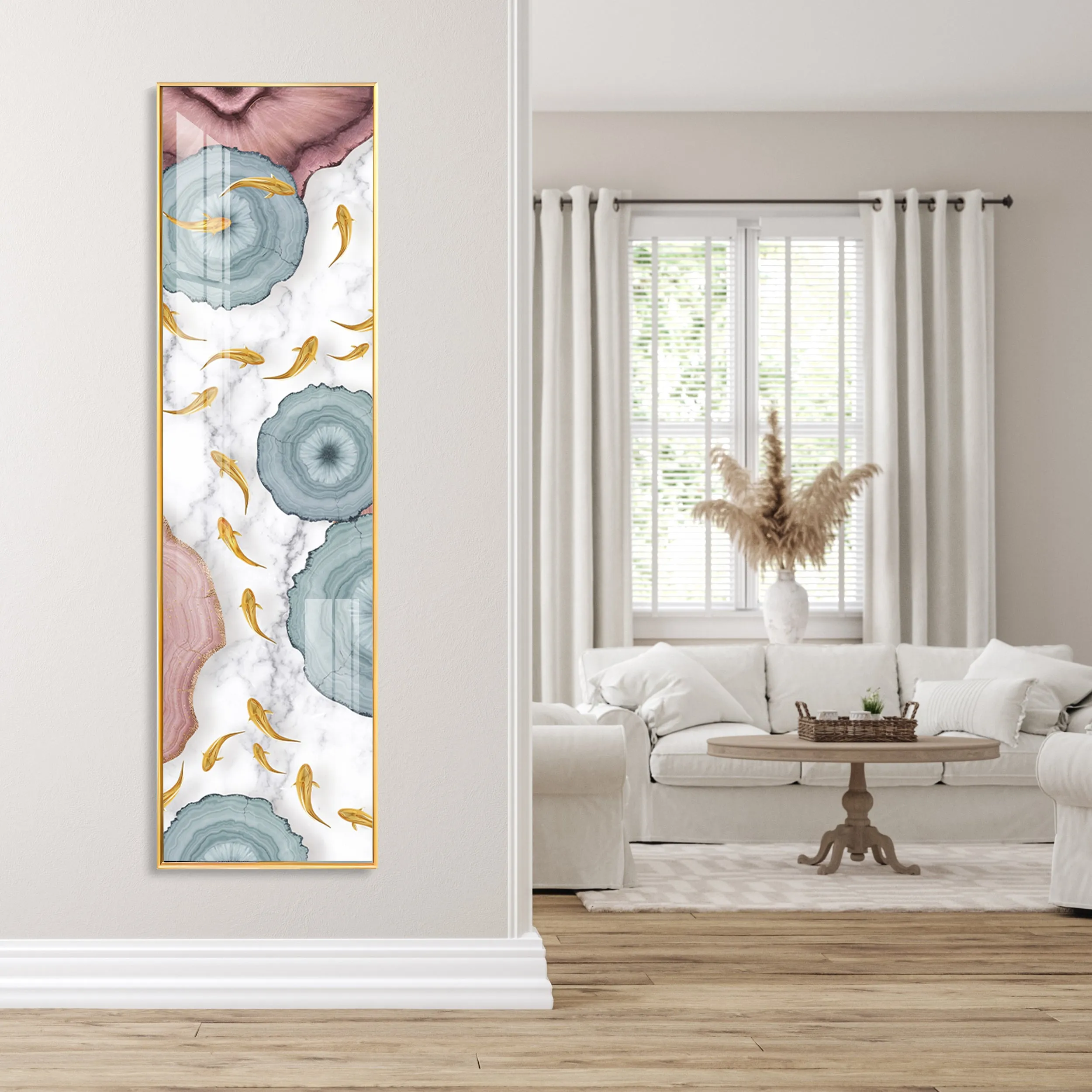 Chinese Patterns Premium Acrylic Vertical Wall Art