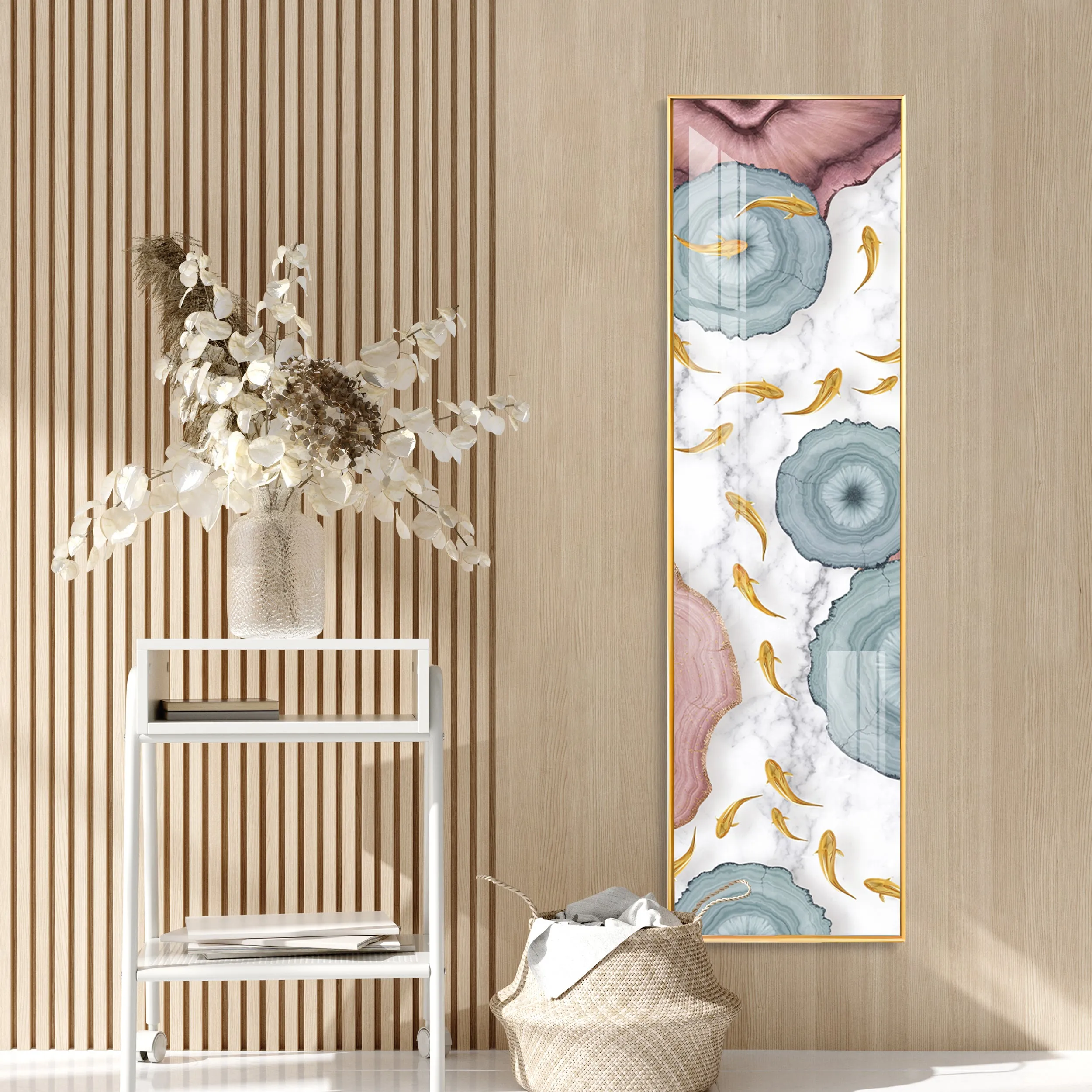 Chinese Patterns Premium Acrylic Vertical Wall Art