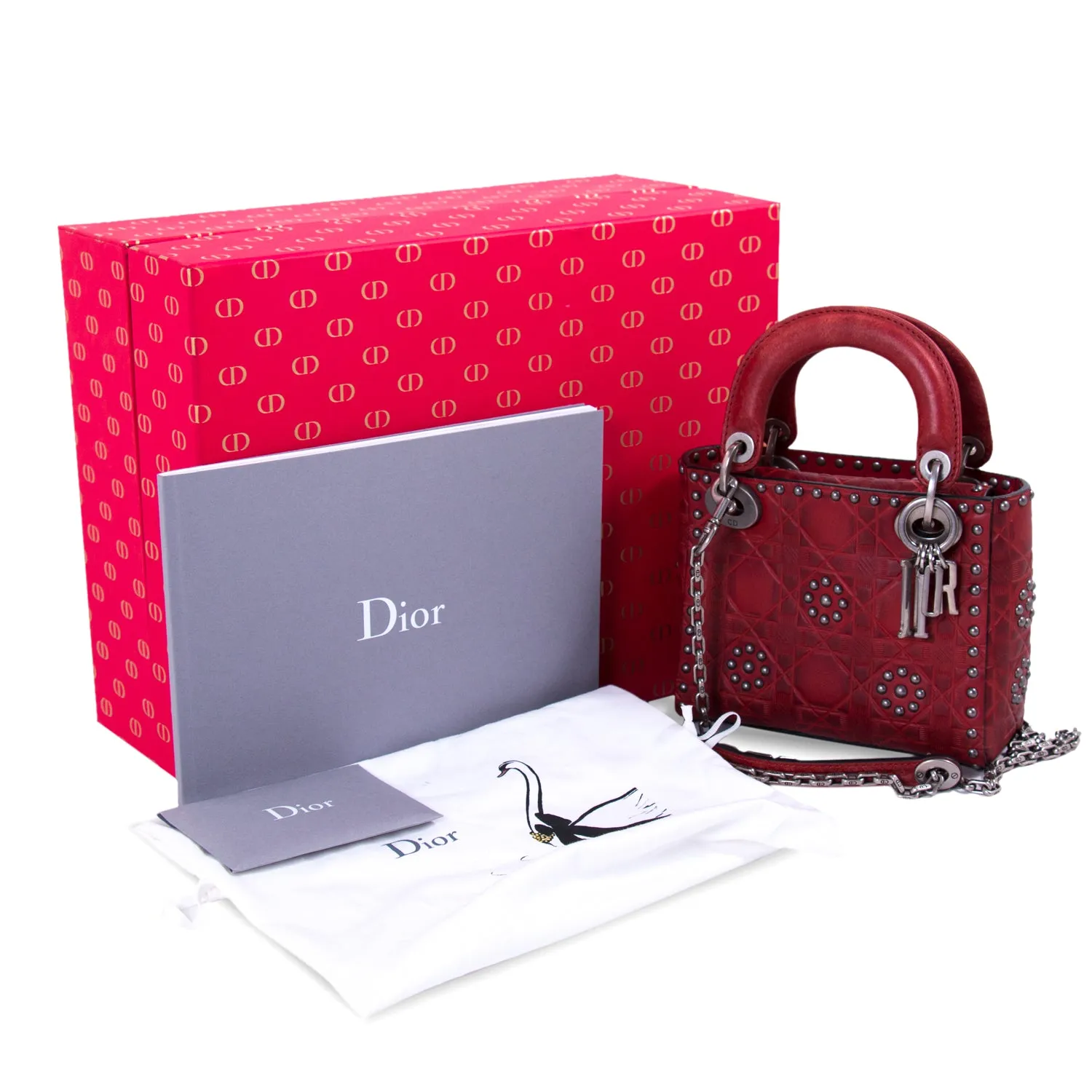 Christian Dior Studded Mini Lady Dior