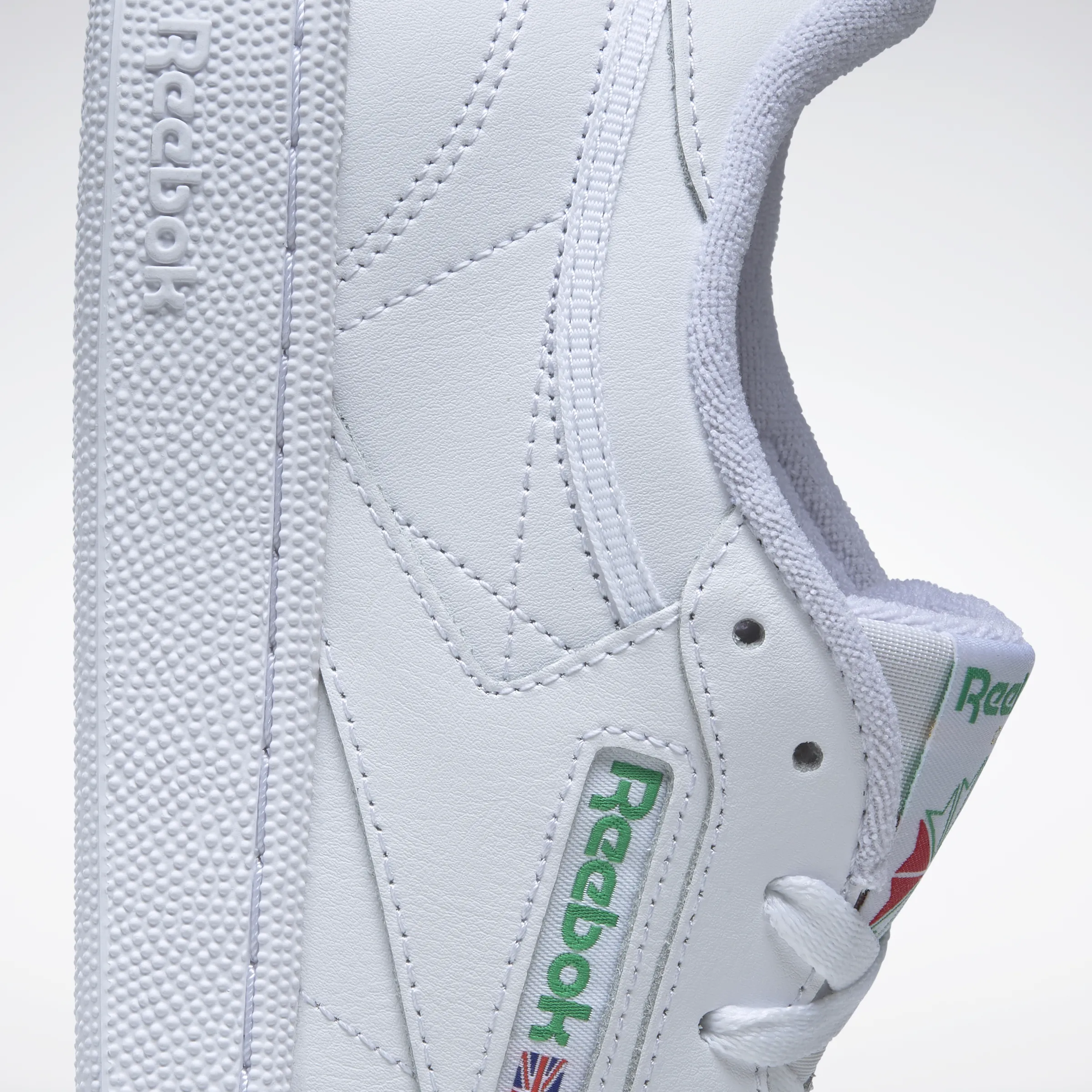 Club C 85 Shoes White/Glen Green/Gold Met