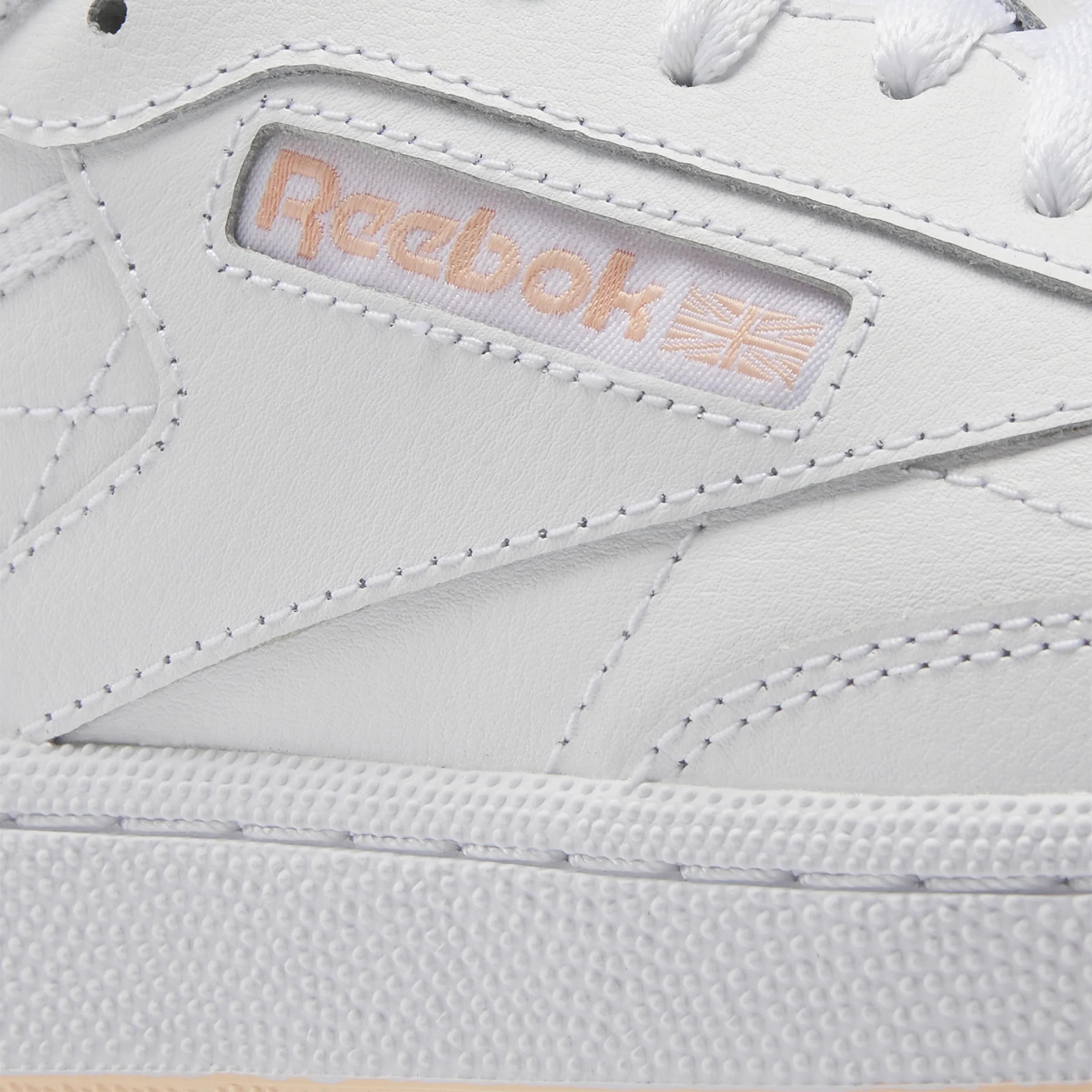 Club C 85 Shoes White/White/Aura Orange