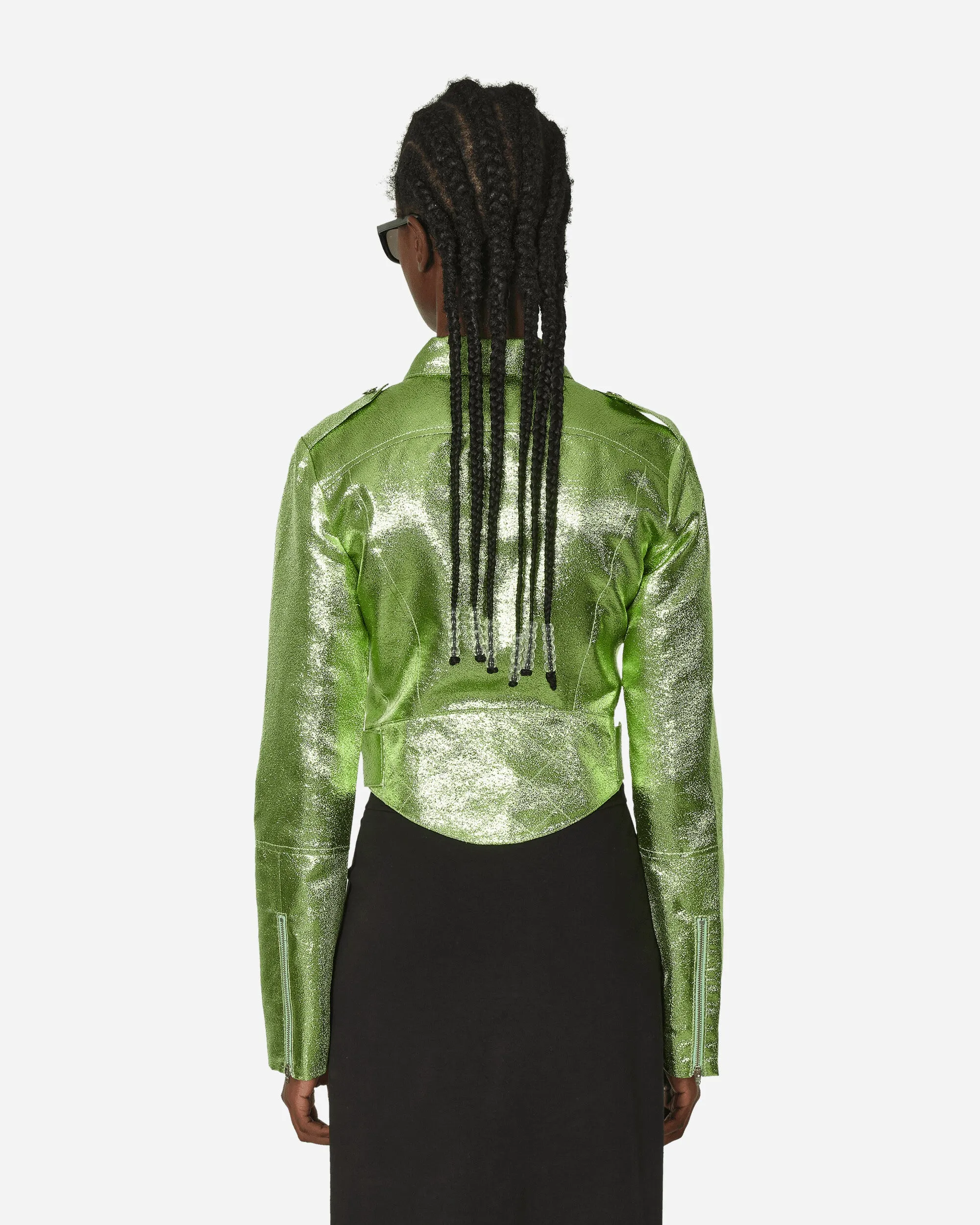 Cropped Moto Jacket Wasabi