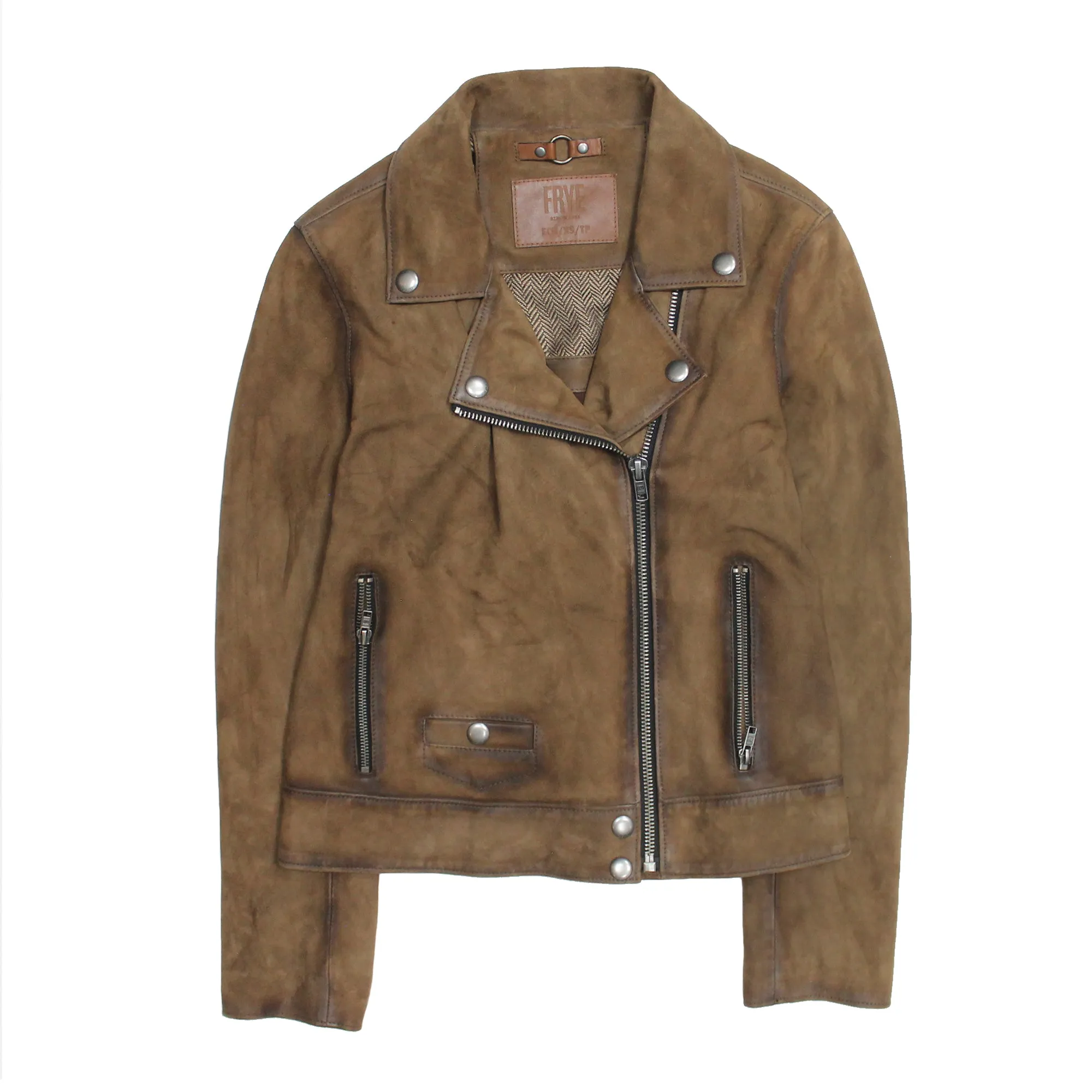 Dark Taupe Biker Jacket