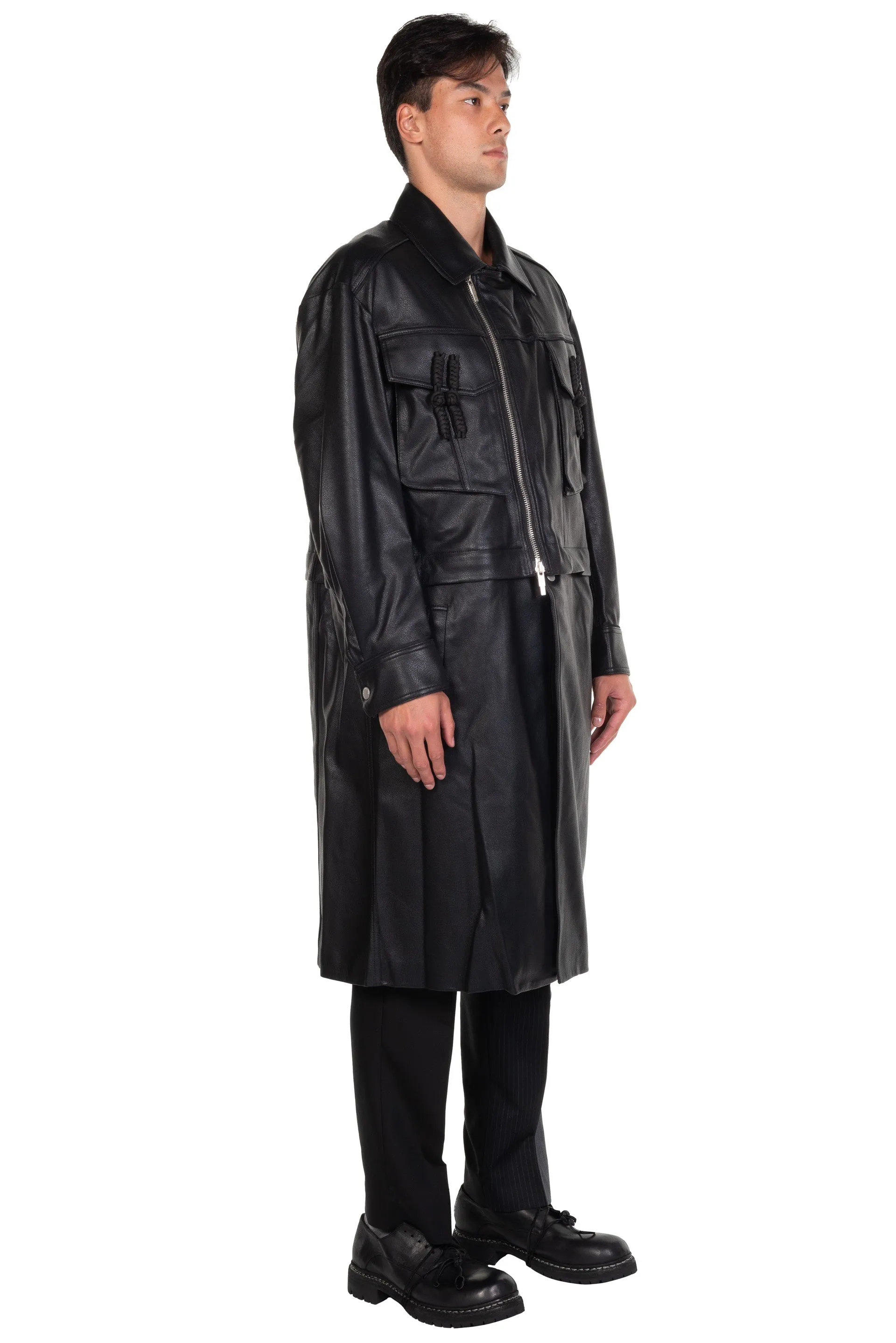 Detachable Biker Coat