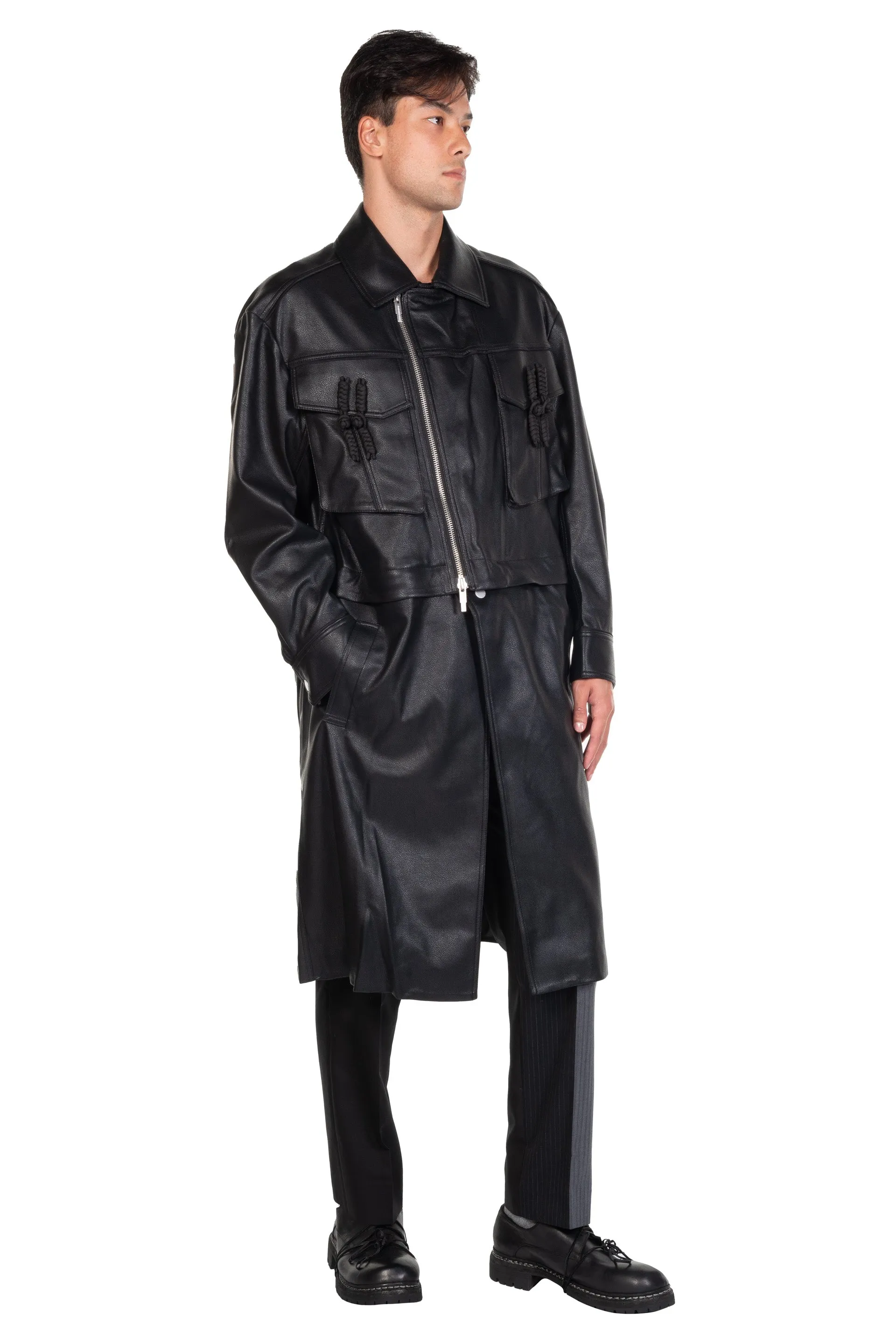 Detachable Biker Coat