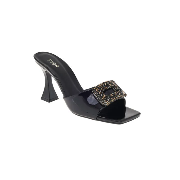 Embellished Brooch Heeled Sandal  BCM 140