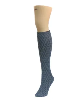 Exotic Diamond Opaque Knee High Socks