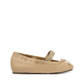 Fanny Leather Flat