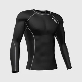 Fdx Blitz Men's & Boy's Grey Base Layer Winter Cycling Top