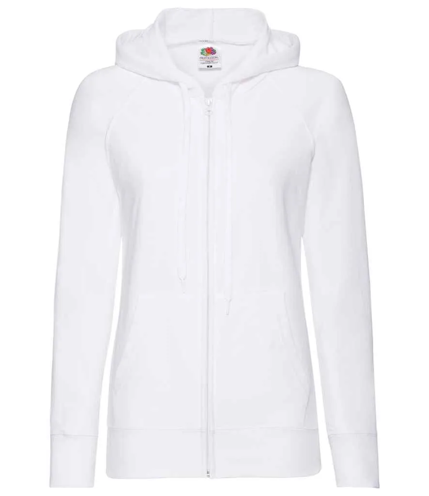 Fruit of the Loom Lady Fit Lightweight Zip Hooded Sweatshirt