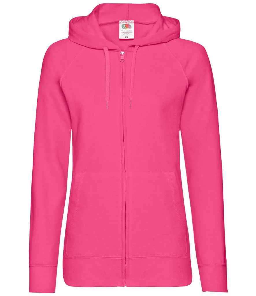 Fruit of the Loom Lady Fit Lightweight Zip Hooded Sweatshirt