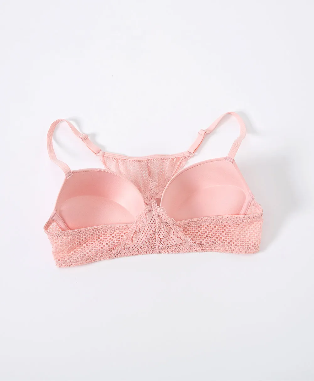 Graceful Fairy Front Hook Push up 3/4 Demi Bra