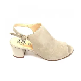 HB B692 Beige Suede Heeled Sandals