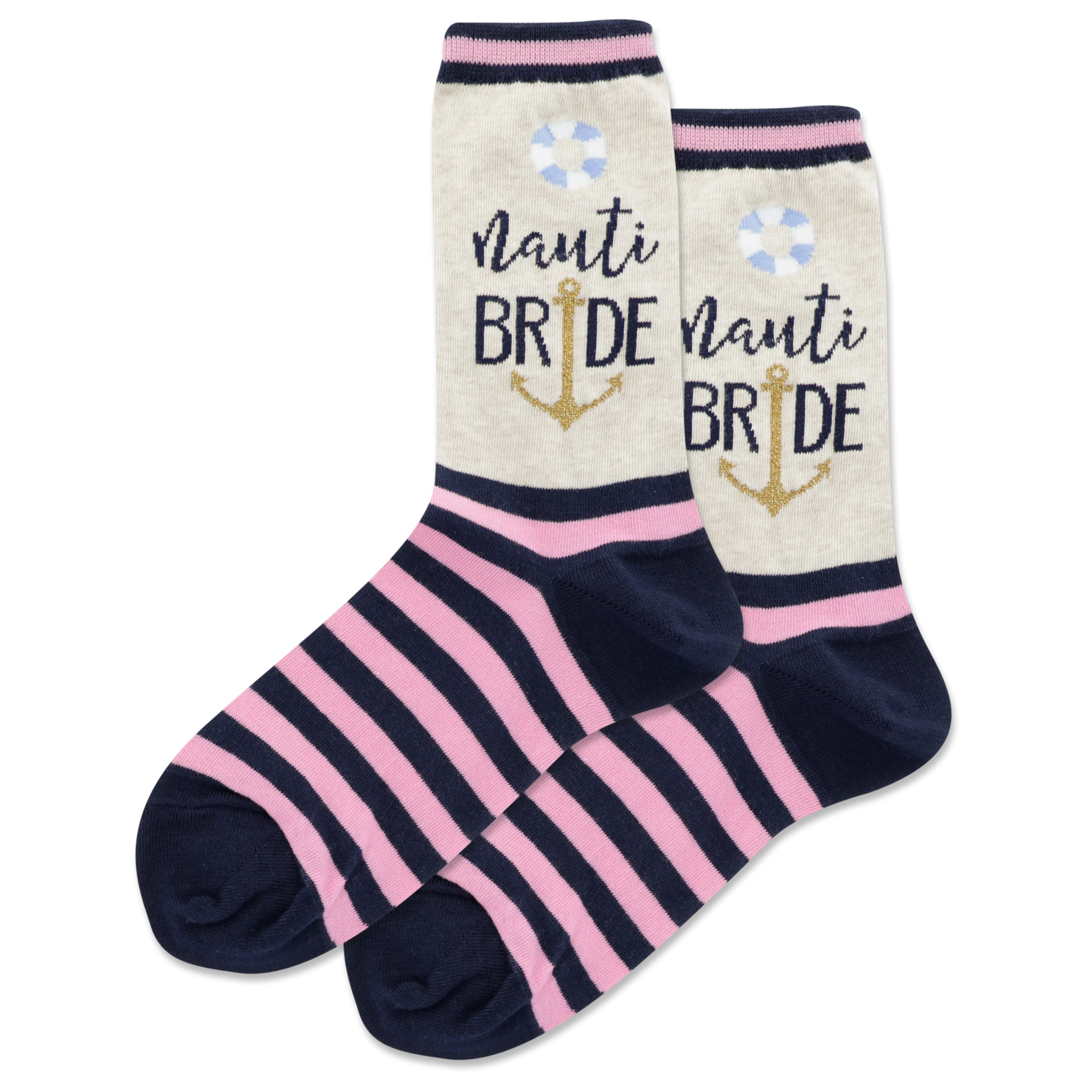 HOTSOX Women's Nauti Bride Crew Socks