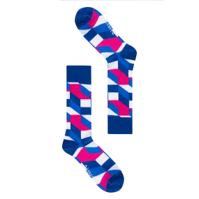 Kids Blue Tetris - Socks