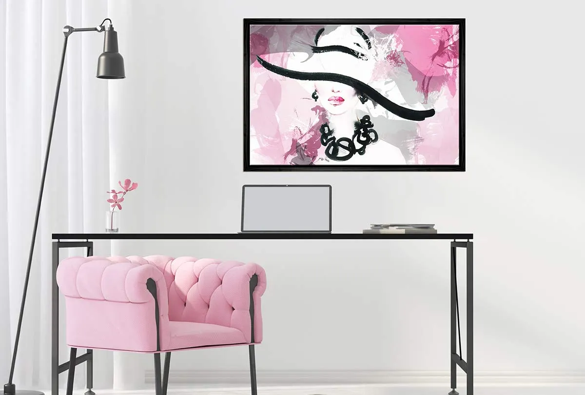 Lady in Large Hat II | Canvas Wall Art Print