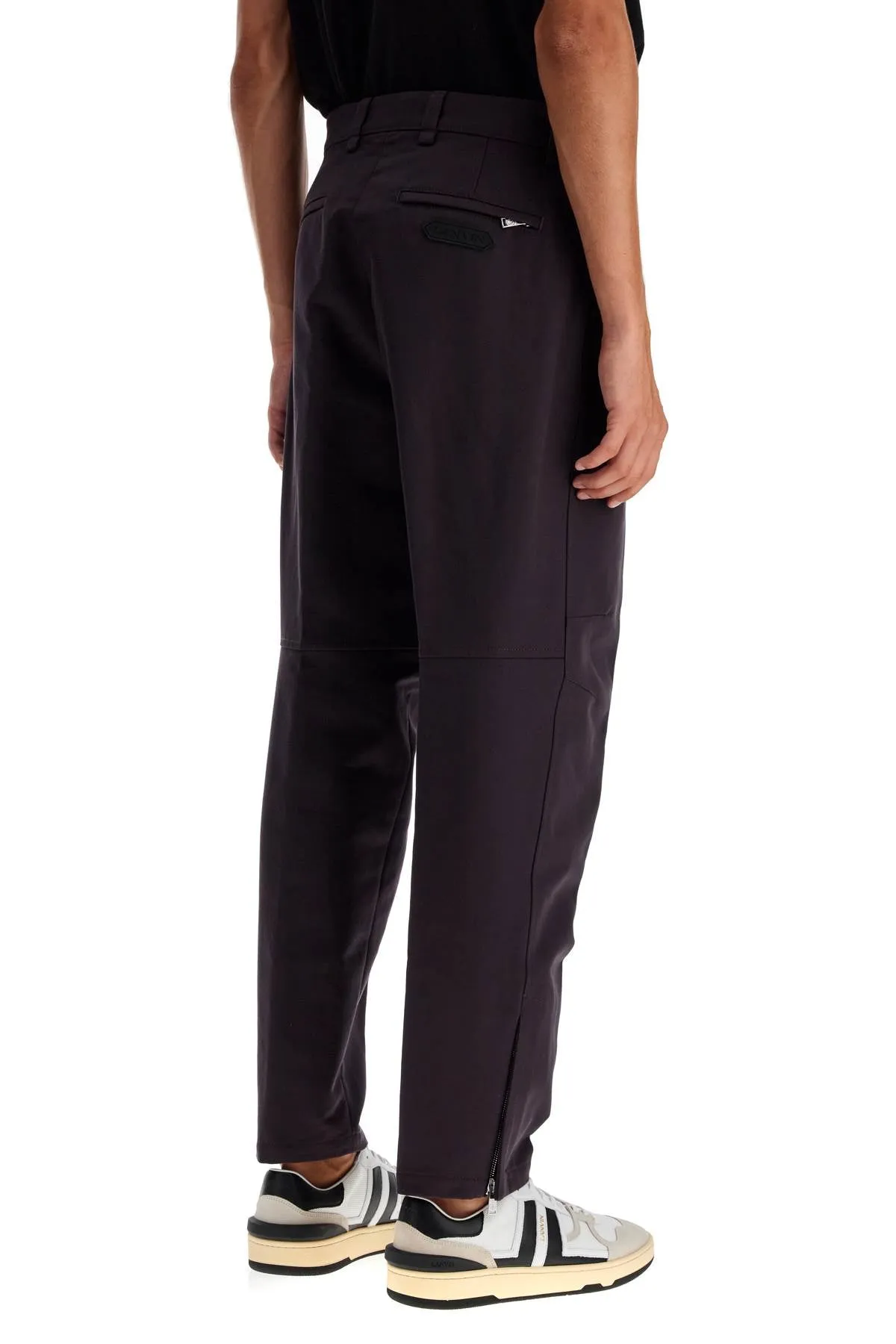 LANVIN biker gabardine trousers