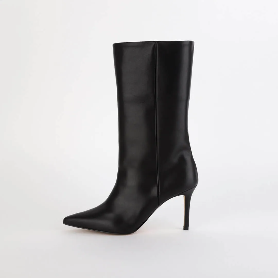 LUA BLACK - foldable half boots