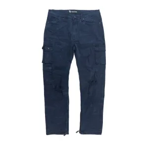 M1737 Berteli Acid Cargo Pants - Navy