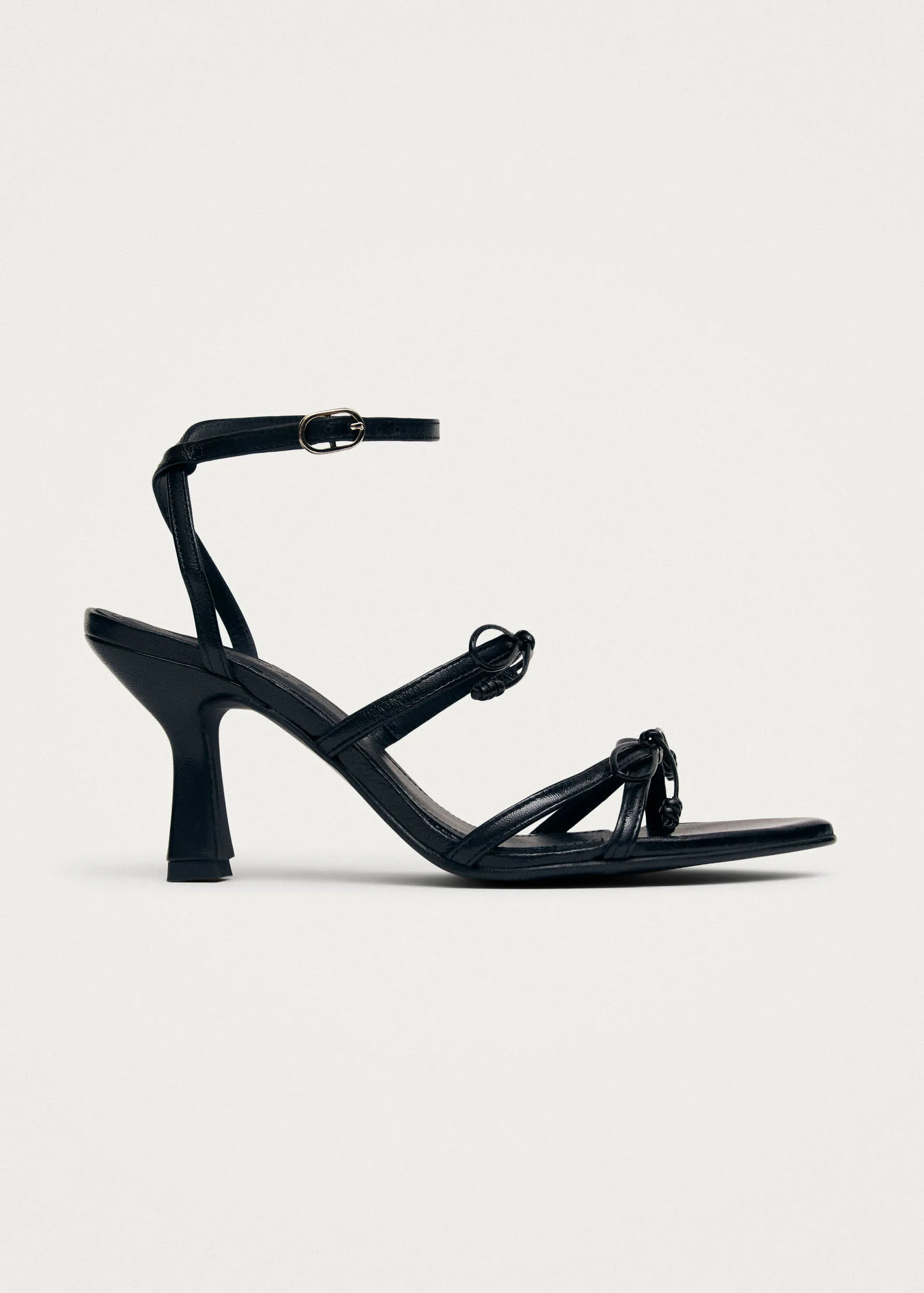 Malia Black Leather Sandals